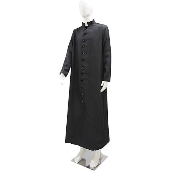 Miesten Cassock-kaapu Kirkon kaapu Kuoron pappi Papiston puhujakoroke Liturginen LGL black XL