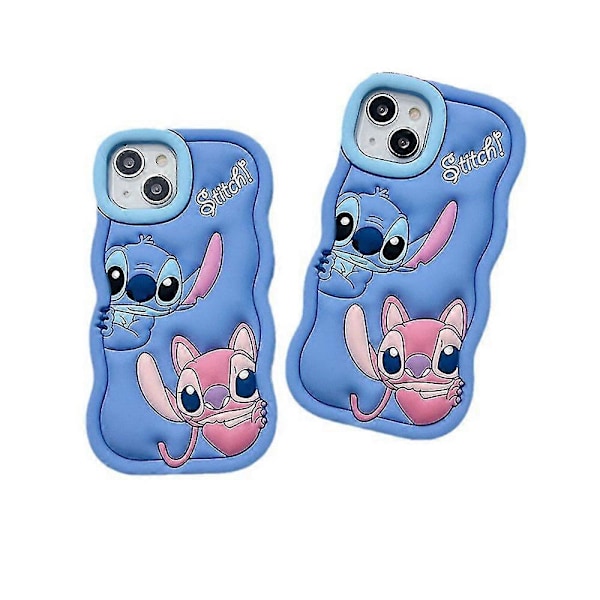 Deksel til iPhone 6/7/8/SE/XR/11/12/13/15, Lilo & Stitch Myk Silikon Søt Telefon Beskyttelsesdeksel LGL XR