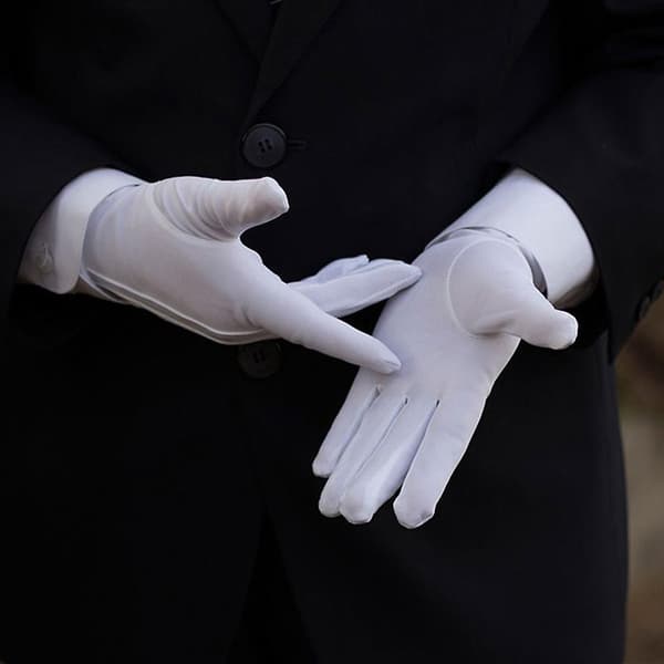 3 par formelle handsker til smoking æresgarde parade inspektion samling servering (LGL)