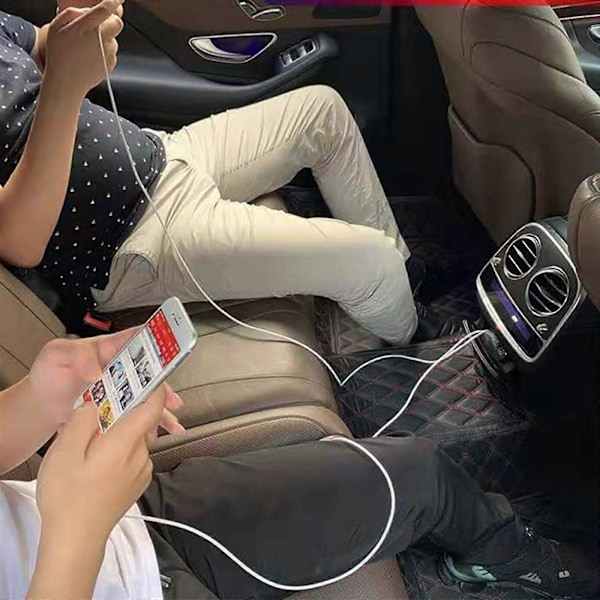2 in 1 USB Dual Type C -kaapeli Splitter Matkapuhelimen Latauskaapeli Kannettava LGL White 1m