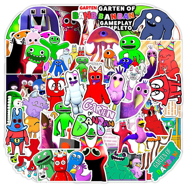 50 stk./sæt Garten Of Banban Game Cartoon Stickers Børnehave Dekaler Bil Vandkop Kuffer Telefon Skateboard Dekoration