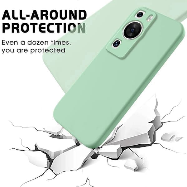 Flydende silikone etui til Huawei P60/P60 Pro (LGL) Green
