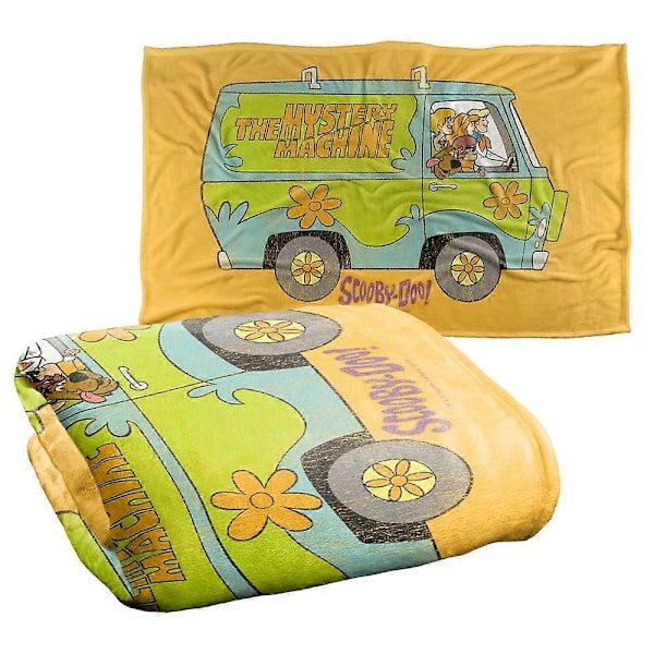 Scooby Doo The Mystery Machine Silky Touch Supermyk Pledd 36&quot; x 58&quot;sexscc1165 LGL 40x30in 76x102cm