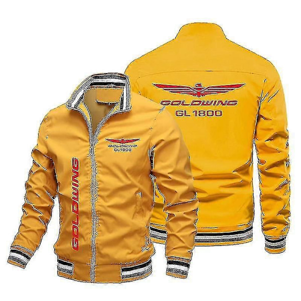 Herrjackor Vindjackor Herr 2021 Nya Honda Gold Wing Tryckta Jackor Herr Dam Vindtäta Mode Utomhus Motorcykel Bas LGL 5XL Gold