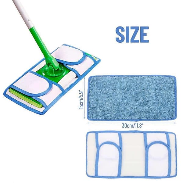 Mikrofiber moppehoved udskiftning til gulvrengøring moppe refills (LGL)