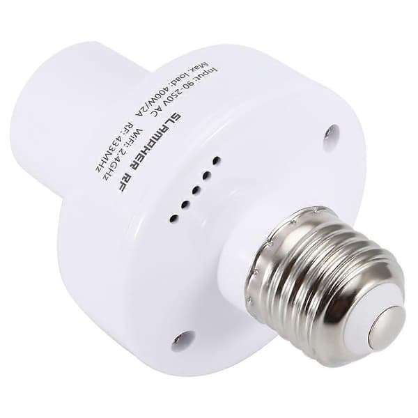 E27 Wifi Smart Lys Lampe Sokkel Pæreholder Fatning Support til Android ios RF 433MHZ (LGL)