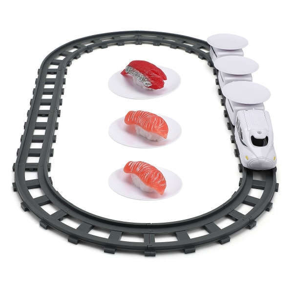 Födelseleksaker Set för barn Ånglokmotor Barn Järnvägståg Tunnelbanevagn Rc-tågleksak under julgranen[GL] M