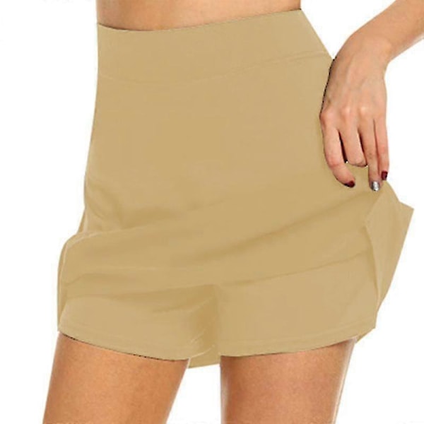 Anti-gnidnings Active Skorts Superbløde Komfortable Dame Atletiske Letvægts Nederdele Med Shorts LGL Black XL