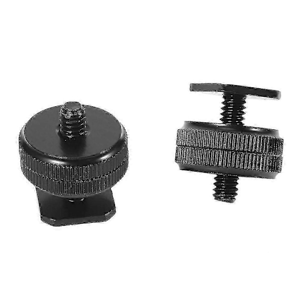 1/4 tum-20 Monteringsadapter Stativskruv Till Blixtskoadapter (2-pack) (LGL)