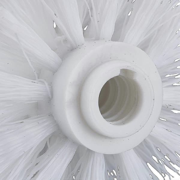 6 stk Toalett Erstatningsbørstehode Hvit Erstatningsbørster Diameter 8cm (LGL) White 5pcs