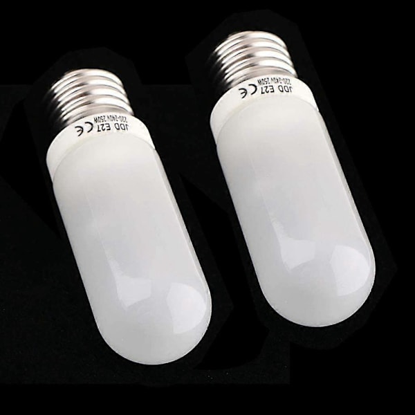 2 stk. 250W 220-240V E27 (Standard Edison Skrue) Frostet Halogenpære LGL