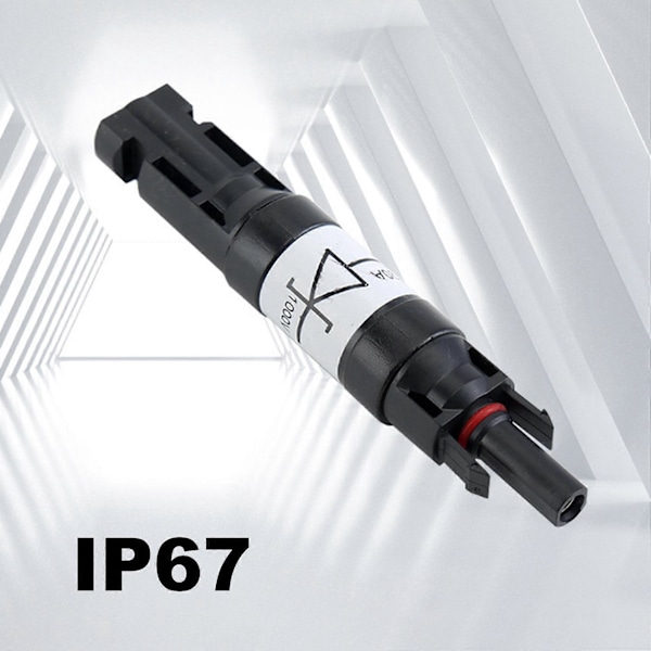 5 KPL Aurinkopaneeliliitin diodilla Vedenpitävä PV-liitin DC1000V 20A IP67 PPO Uros Naaras Liitinpistoke LGL Black