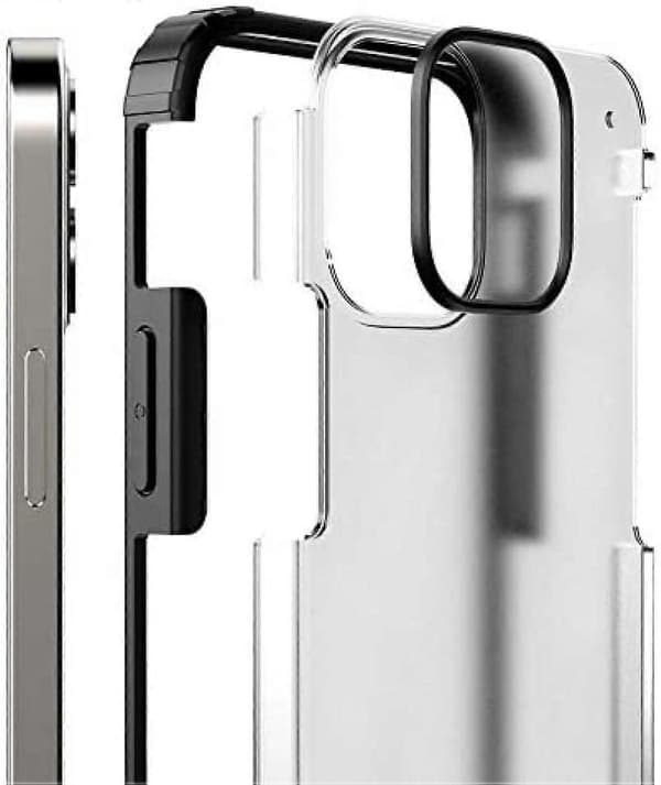 bavurmak iPhone 13 mini TPU+PC Laser Silikonikuori - Musta (LGL)