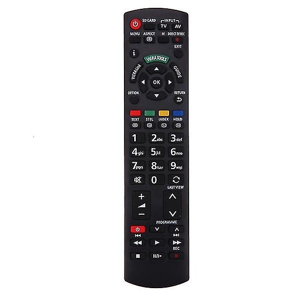 Erstatnings-TV-fjernkontroll for Panasonic N2qayb Eur Black One Size