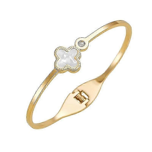 Armbånd med firkløver LGL White