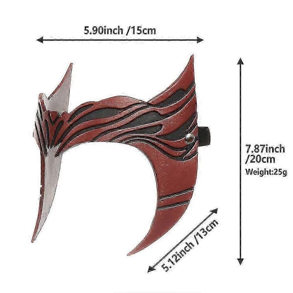 Scarlet Witch Tiara Krone Wanda Maximoff Cosplay Hodeplagg Halloween Prop (LGL)