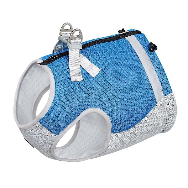 Hundkläder Kylväst för Husdjur Snabbtorkande Hund Utomhus Sommarkläder Sele LGL Blue S