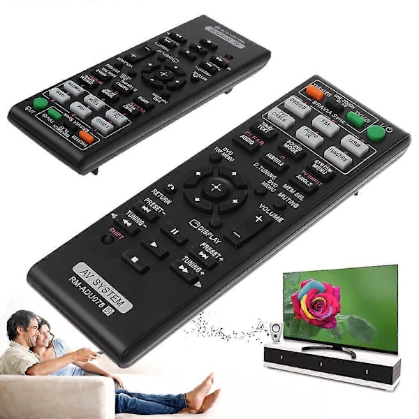 Erstatning RM-ADU078 Audio/Video Receiver Fjernbetjening Generisk til HBD-DZ175 (LGL)