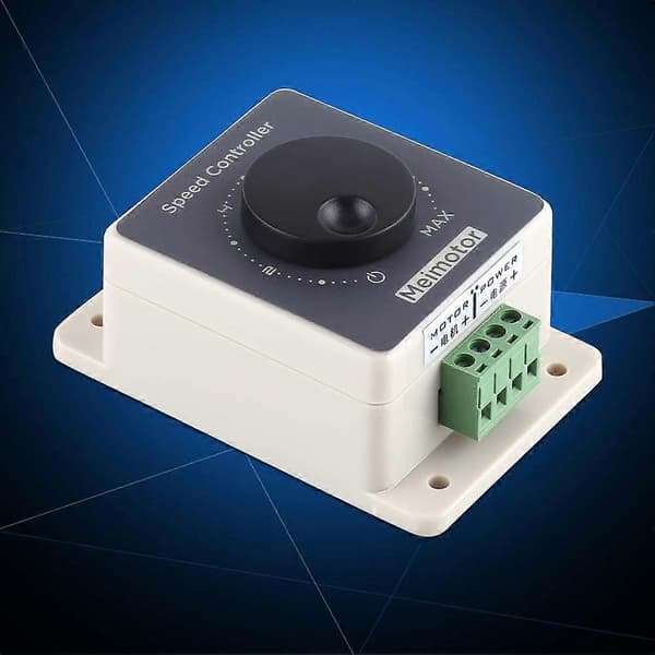 2V Motorhastighetskontroller, 10-60V 20A DC Pulsbreddemodulator PWM Motorhastighetskontroller Regulator Vanntett Skall (LGL)