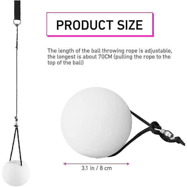 2 kpl paranneltuja LED-poi-palloja, poi-jongleerauspalloja sateenkaaren väreillä ja stroboskooppitehosteella, lapsille ja aikuisille