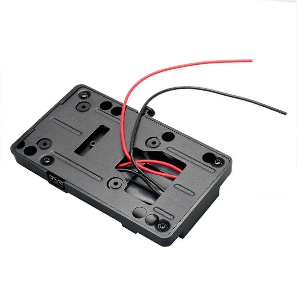 V Mount Batteriplate V-Lock Mount Batteriplate for V-formet Batteri Strømforsyning Splitter DSLR Kameraer Videokameraer LGL Black