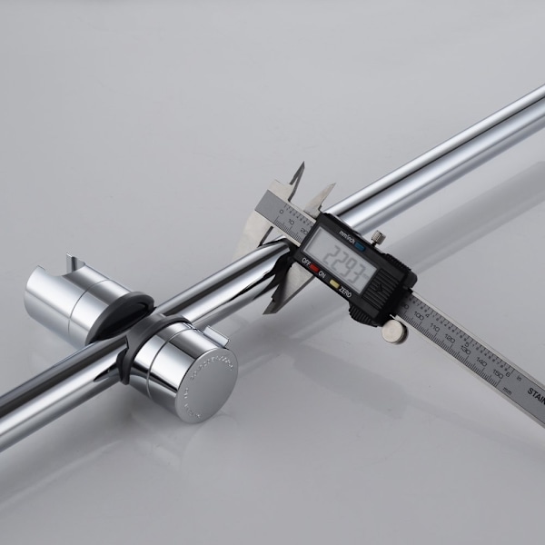 INF Handduschhållare för duschstång justerbar 18-25 mm ABS Silver (LGL)