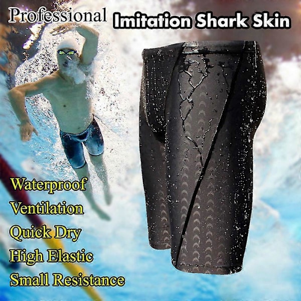 Swim Jammer Trunk | Hajskin Dykarbadbyxor | Jammers Baddräkter Herr LGL Black 4XL
