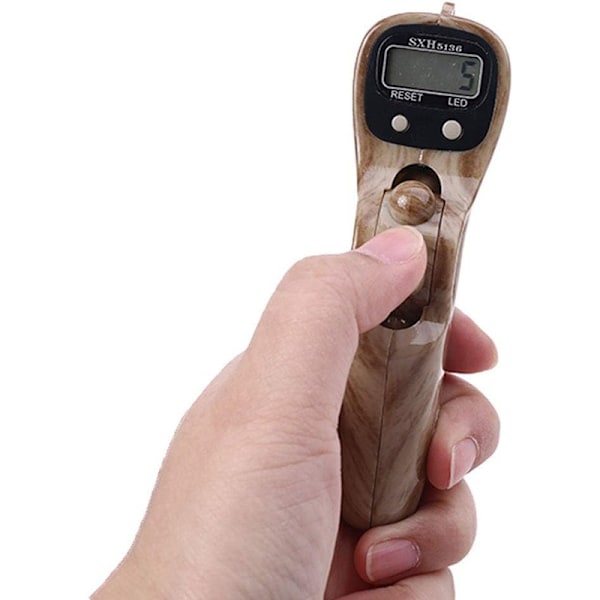 Bärbar handhållen digital pärlräknare med bakgrundsbelysning, fingerleksak, manuell återställning, stressreducerande avslappningsverktyg