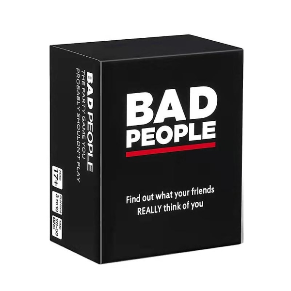 Hot Selling Bad People Party Game Party Game Du sandsynligvis ikke burde spille og Nsfw Expansion Pack Basic Edition
