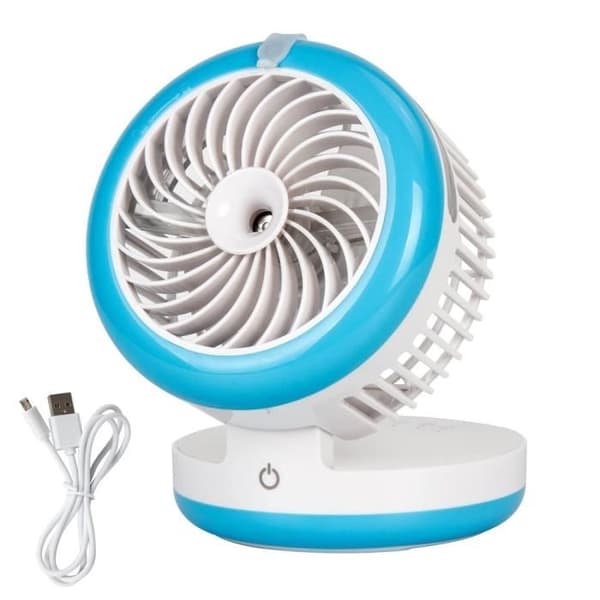 Genopladelig køleventilator - Mærke - Model - Blå - Multifunktionel og stærk vind（FMY） Blue