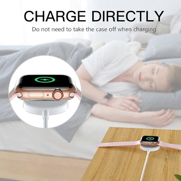 Transparent klokkeetui for Apple Watch Series 10 46mm, rask utløsing, TPU-deksel, smartklokkebeskyttelse