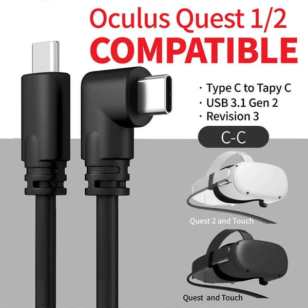 Meter/5m/10m Länkkabel Dataöverföringskabel för Oculus Quest 2 (LGL)