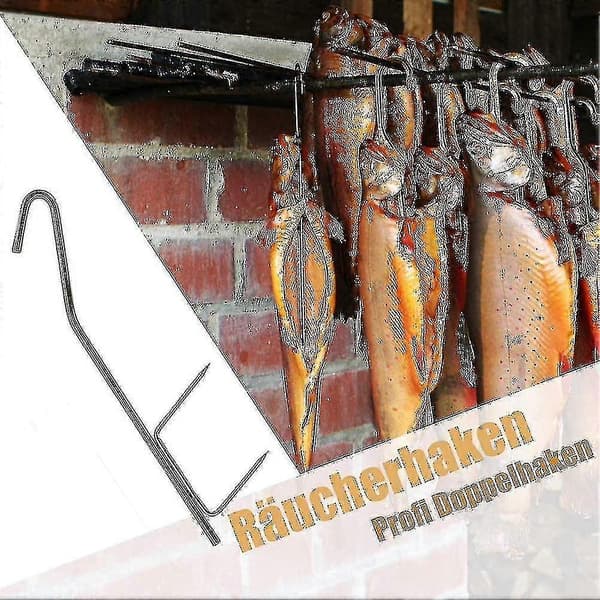 10 kpl Savustuskoukut savukalankoukut BBQ-savustimille (LGL)