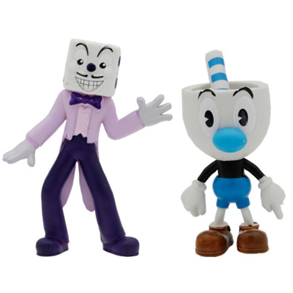 6 stk./sæt Cuphead-spil Cuphead & Mugman Mecup-figur Dekoration Gaver[GL]