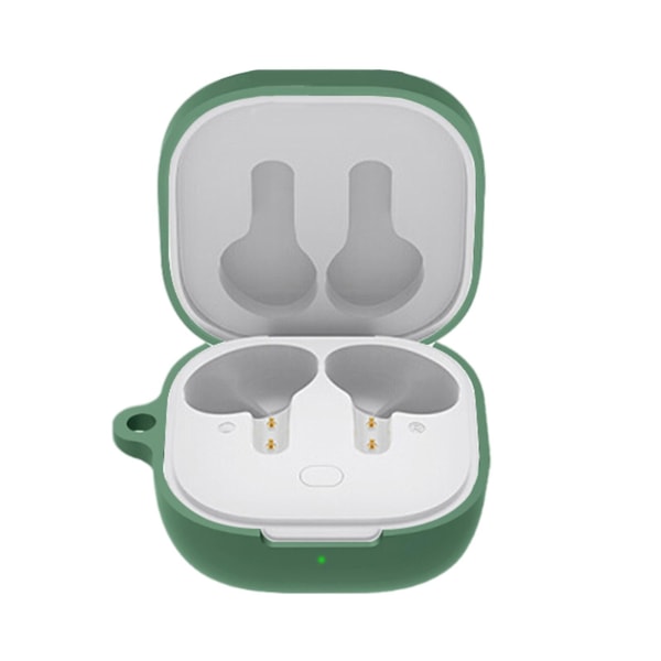 Kuulokkeiden cover Pehmeä silikoni nappikuulokkeiden latauslaatikko Täysi case Qcy T13:lle Green