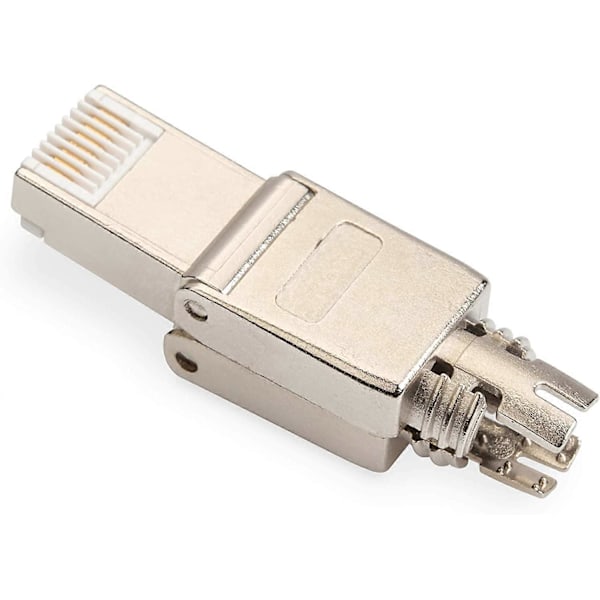 360 Skjermet Cat6a Feltkontakt - Verktøyfri RJ45-kontakt - 10GBase-T 500 MHz - AWG 26/7 til 22/1 (LGL)