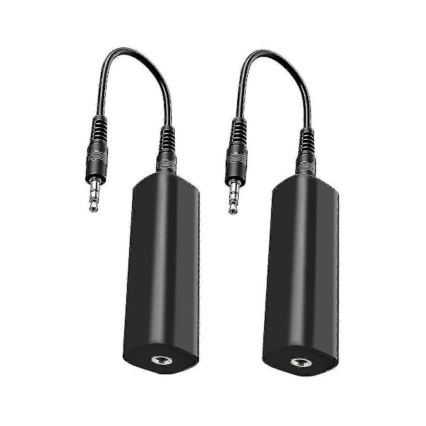 Jordingssløyfeisolatorfilter for bilstereo/hjemmestereo, 2 stk. jordingssløyfeisolator med 3 LGL