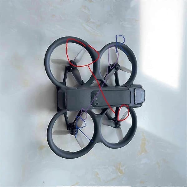 AVATA2 FPV Drone Tilbehør Inklusive 2 Par T3X3.2X3 3-bladede Propeller 3 Tommer 2CW og 2CCW PC Materiale (LGL) Gray