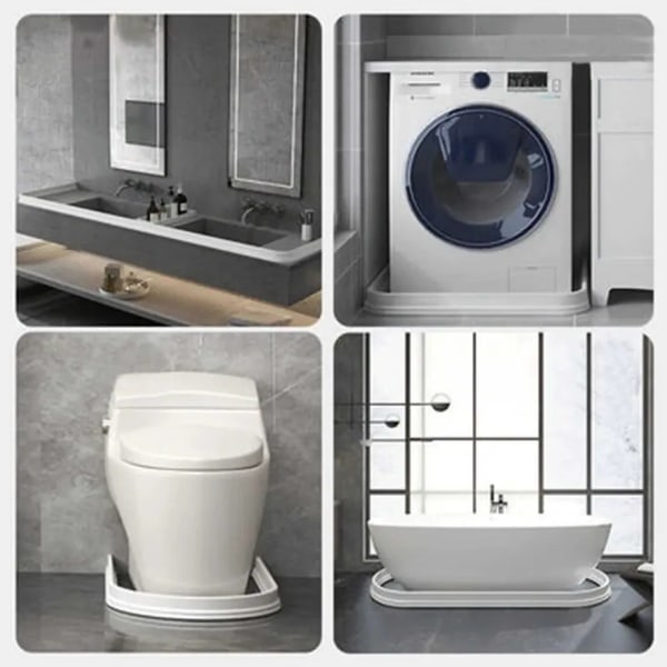 Vannstopper Vannholderlist - 200cm - Dusj - Baderom (LGL) white