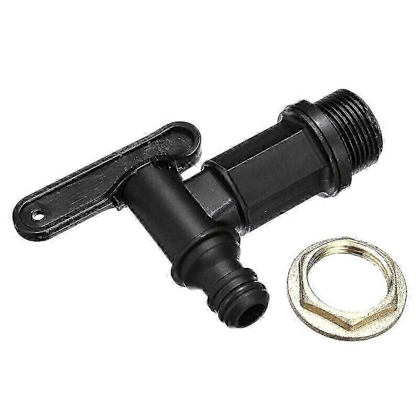 1000l Plasttank Kran, IBC Vannlagringsboks Adapter, Hageslangekran Adapter, for Regnvannssamler, Drivstofftank (Kobber) (LGL)