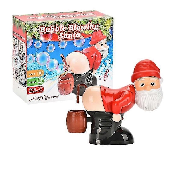 Christmas Funny Santa Electric Bubble Blowing Machine Leak Proof Machine Bubble