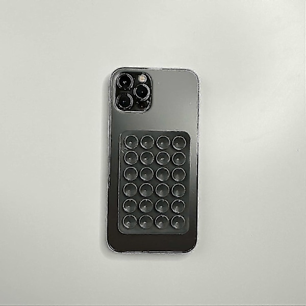 Silikon Sugpropp Mobilskal Fäste, Självhäftande Mobilskal Fäste Matta Sugpropp Mobilskal Hållare Hand LGL Dark grey 10pcs