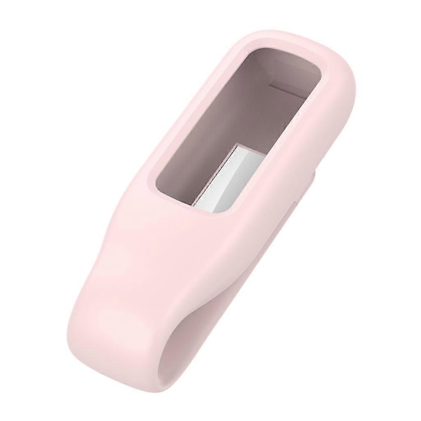Utomhus Sport Metall Clip Spänne för Fitbit-Luxe Smartwatch Armband Silikonskydd LGL Pink