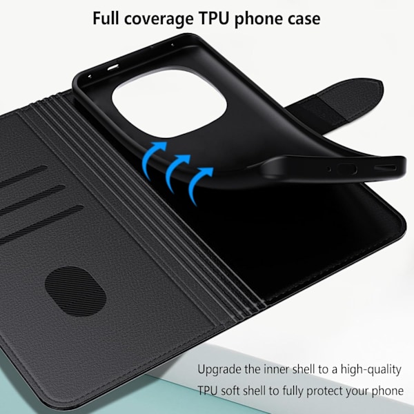 BINFEN Wallet Case Xiaomi Redmi Note 14 Pro+ 5G - Sort (LGL)