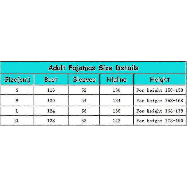 Stitch Pyjamas Anime Tecknad Sovkläder Outfit Jumpsuit LGL Blue S