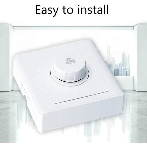 86 Typ Takfläkt Justering Steglös Hastighetsregulator Väggströmbrytare 220V 10A för 15-300W Dimmer (LGL)