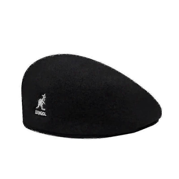 Herre Dame Caps Kenguru Beret Artist Beanie Lue LGL black b L(58-60CM)