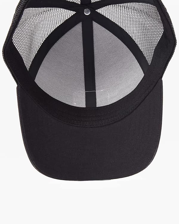 6 Panel Herre Snapback Buet Skygge Trucker Cap ~ Walled (LGL) Black One Size