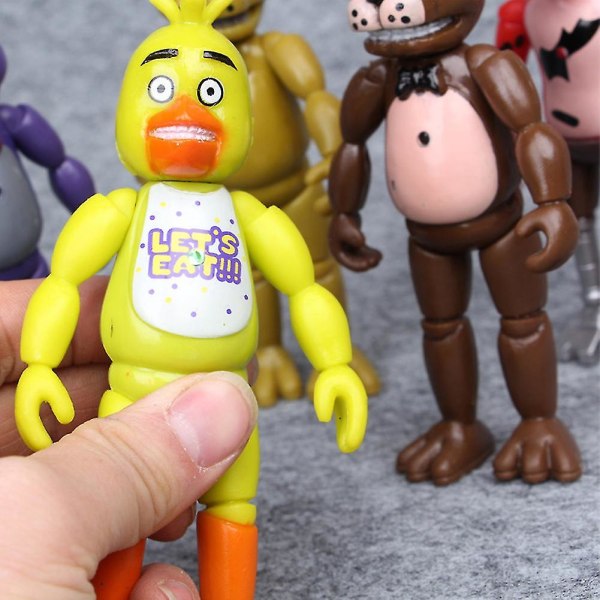 5 st/set Five Nights At Freddys Actionfigurer Leksaker Samling Barn Julklapp As shown