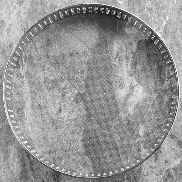 Kakeformringer, 6 stk. porøse terteformringer i rustfritt stål, med hull 7 cm (LGL)